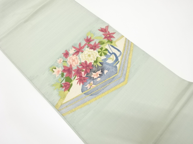 JAPANESE FUKURO OBI / WOVEN FLOWERS